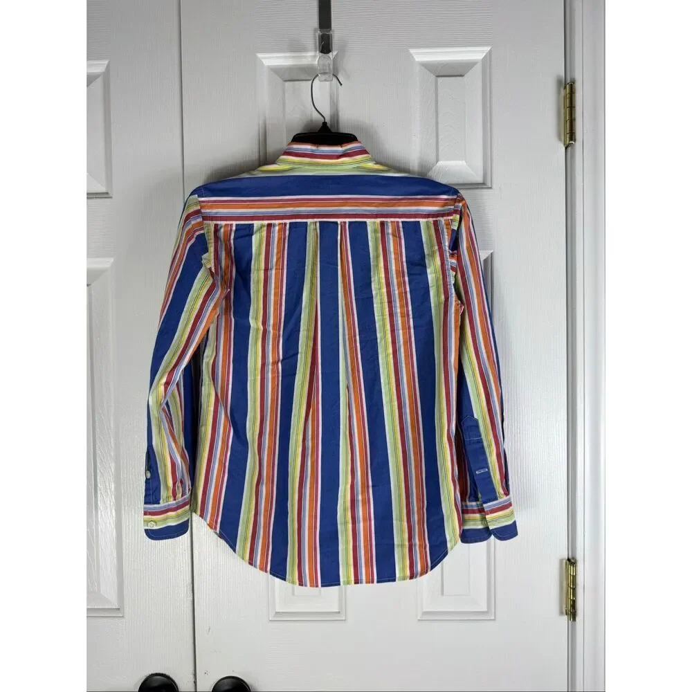 Ralph Lauren Boys Button Front Shirt Size M 12/14